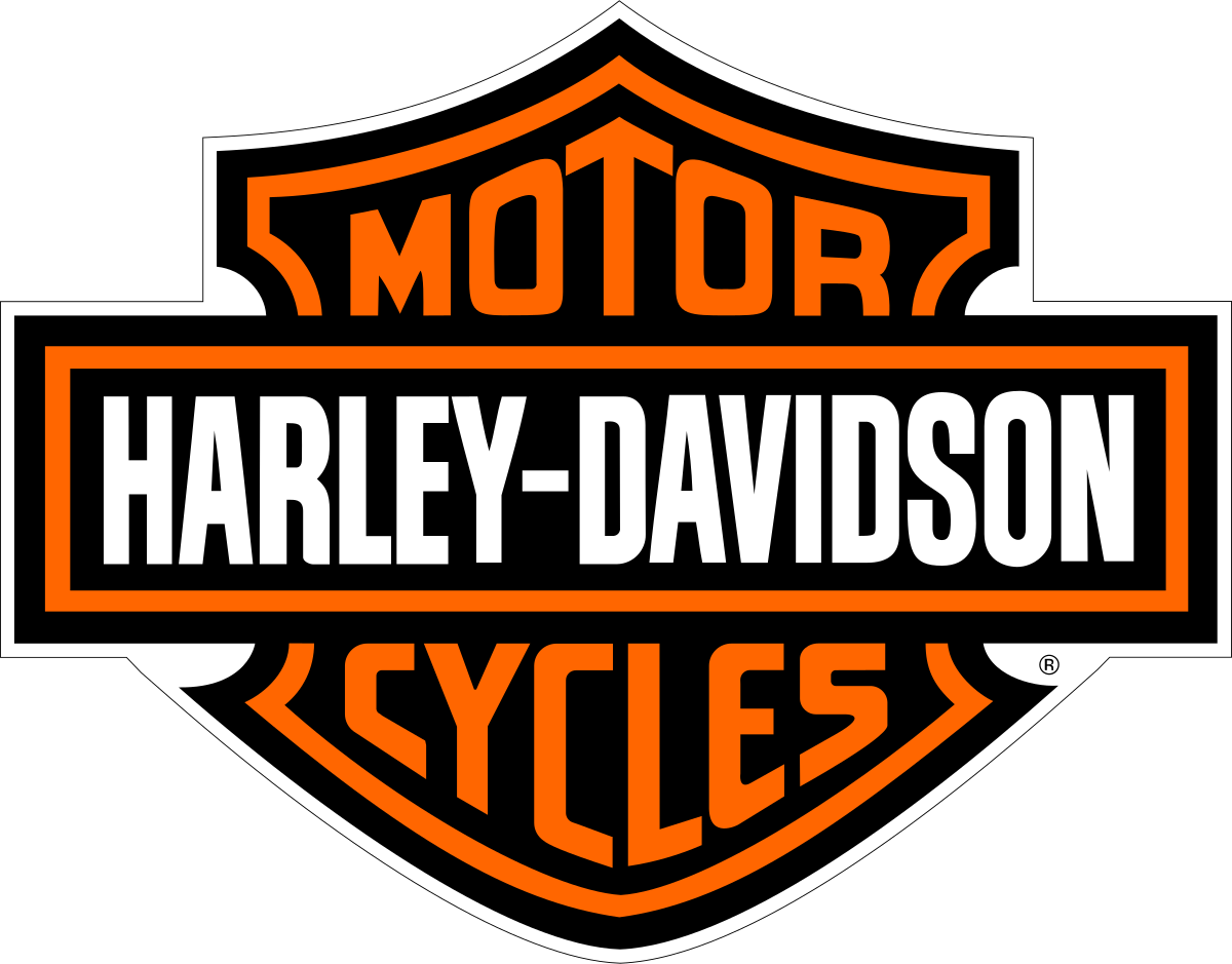 Logotipo de Harley Davidson, empresa de venta de motocicletas.